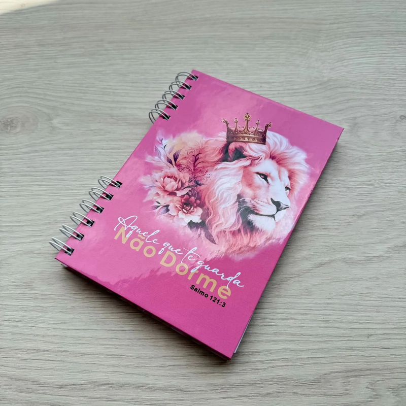 Caderno Devocional Pink Aquele que te Guarda Nao Dorme