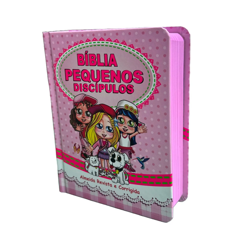 Biblia Infantil Rosa Pequenos Discípulos