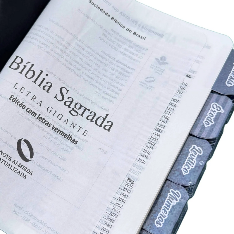 Bíblia Preta Pequena Capa Luxo