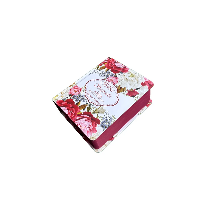 Bíblia Contorno Floral Pequena Full Color Cpp ARC