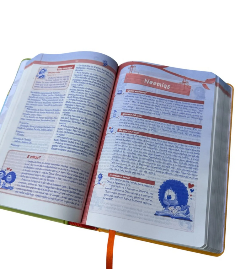 Bíblia Infantil Explicativa para Crianças Com Ilustraçoes Mig Meg Sbb