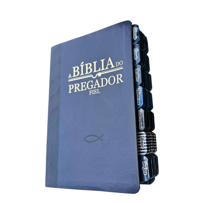 Bíblia de Estudo do Pregador Fiel Azul