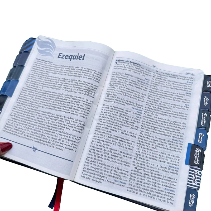 Biblia de estudo do Jovem Pregador Pentecostal Azul